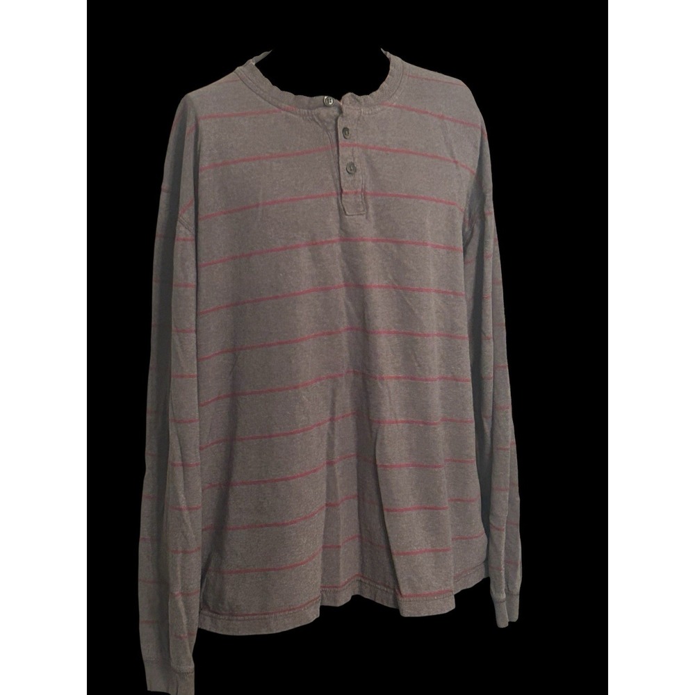Wrangler Jeans Co Vintage Men's XL Long Sleeve Shirt‎ Henley Style Extra Large